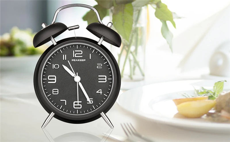 Alarm clock dimensions showing 6.5 inch height and 4 inch width
