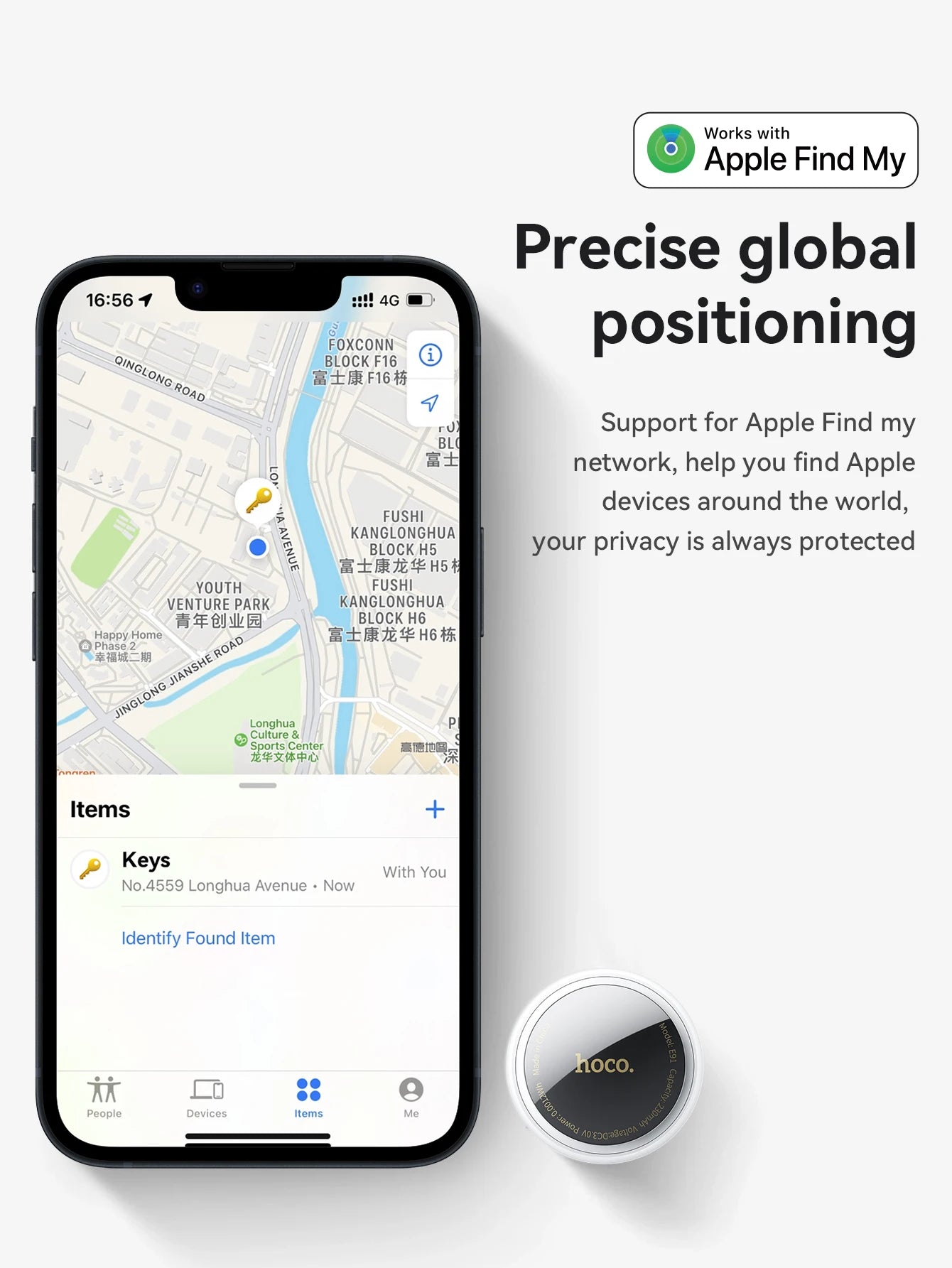 Smart Bluetooth Tracker - GPS Finder for Keys, Wallet, Pets & Bags