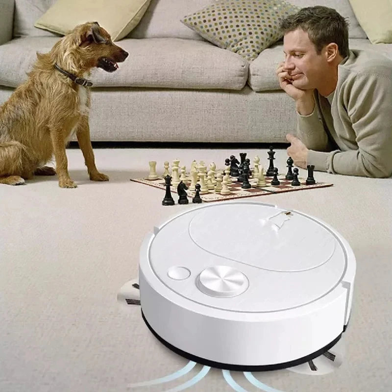 Lumisense robot mop cleaning hardwood floors automatically
