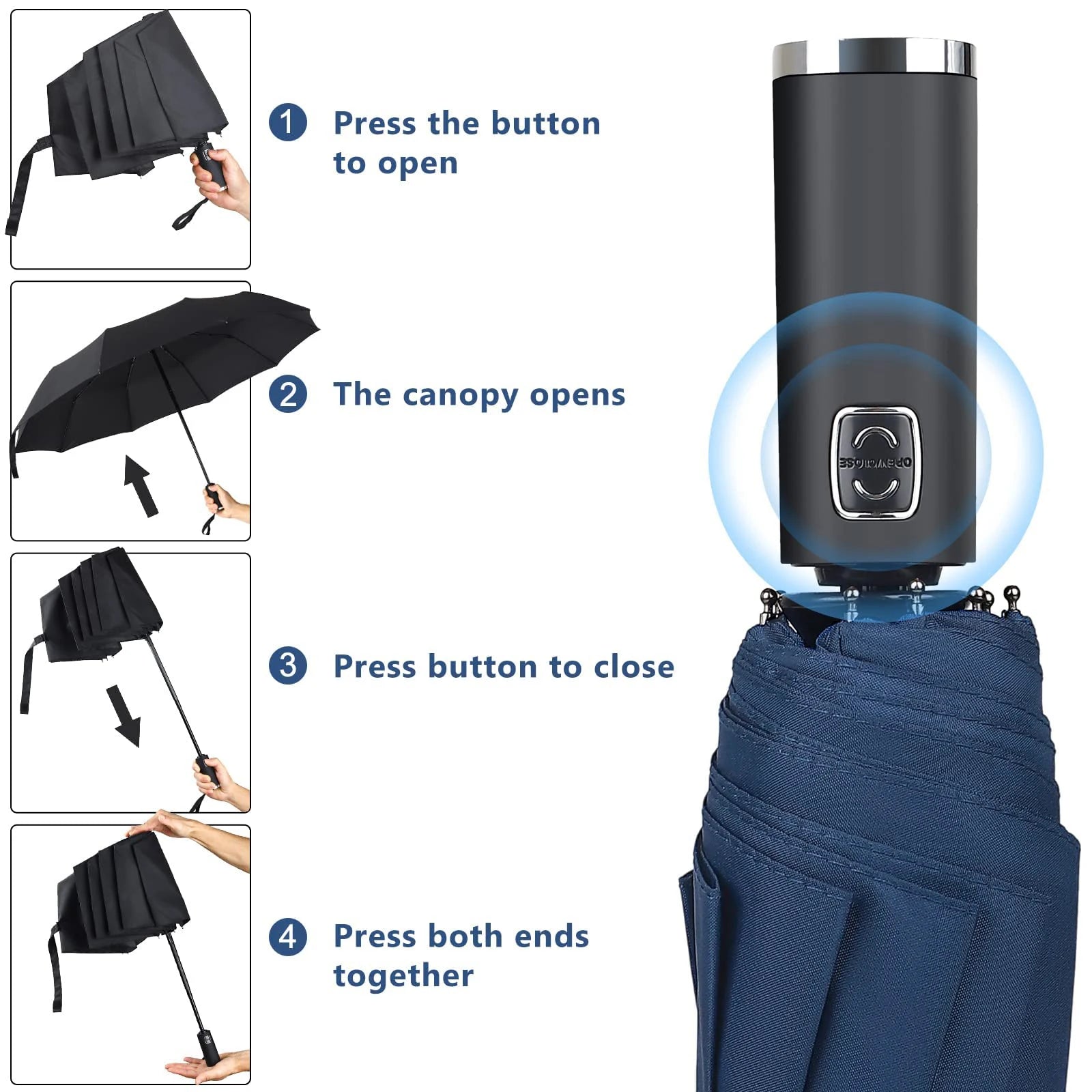 Large format umbrella perfect for couples sharing coverage