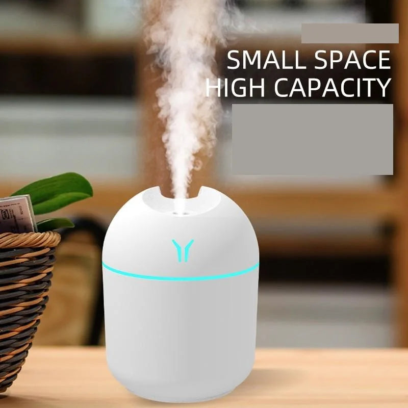 USB humidifier showing whisper-quiet operation under 36dB
