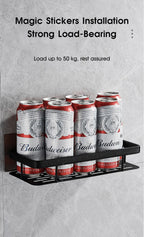 Modern bathroom corner organizer in sleek silver finish