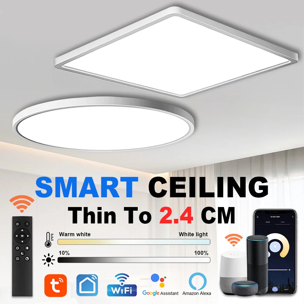 Smart LED Ceiling Light with Alexa & App Control