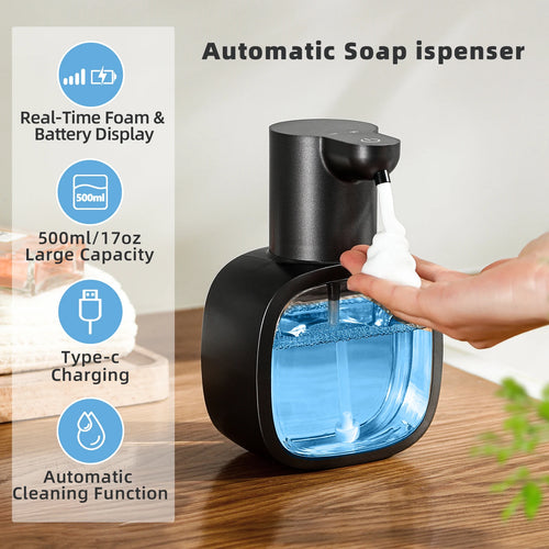Lumisense automatic soap dispenser wall mounted touchless foam dispenser silver
