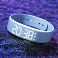 Vibrating Alarm Watch Bracelet - Silent Wake-Up with Pedometer & Sleep Tracker