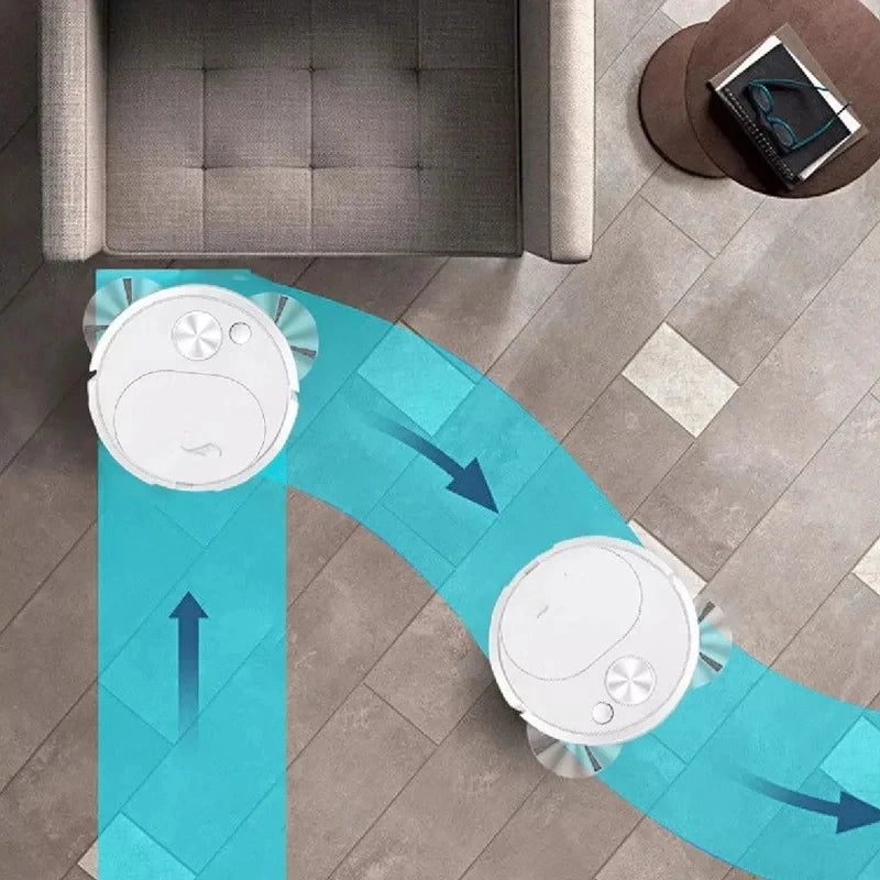 3-in-1 robot vacuum sweeping, mopping, and vacuuming floors
