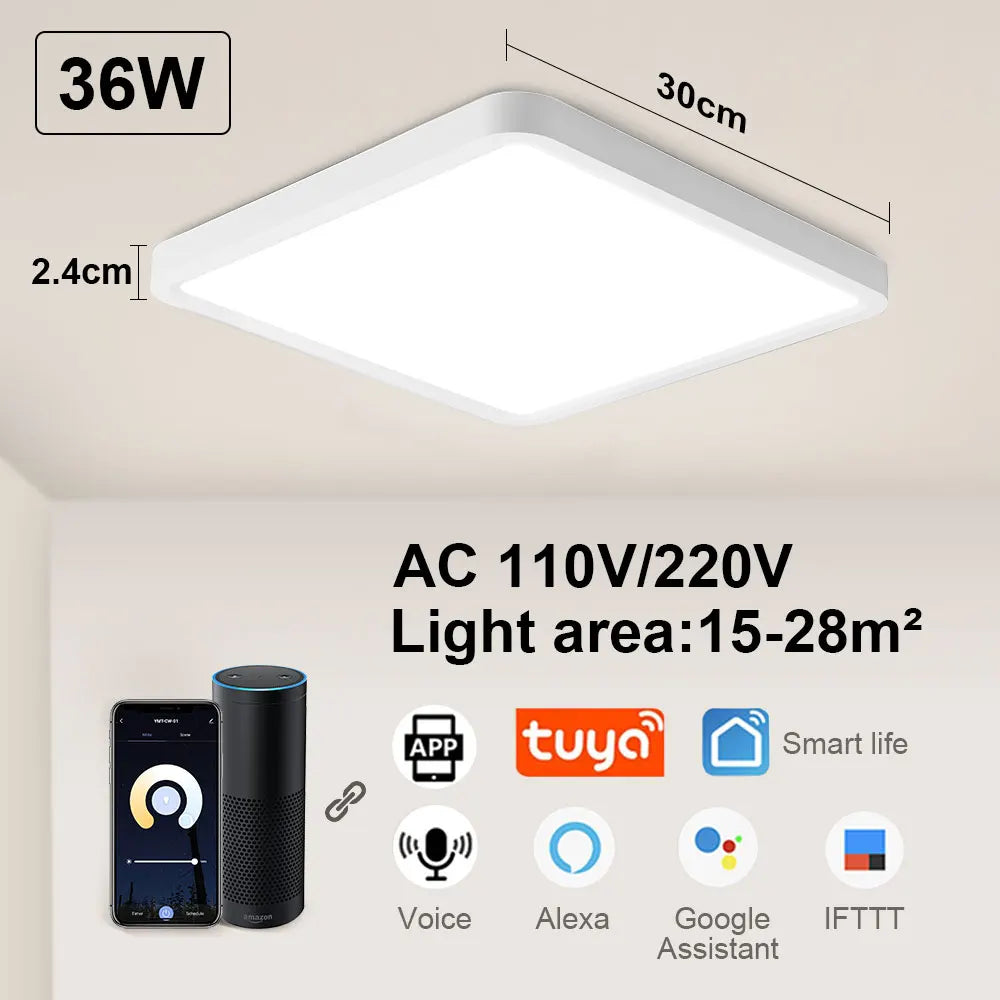 Smart LED Ceiling Light with Alexa & App Control