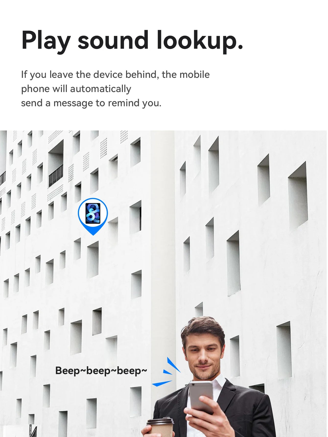 Smart Bluetooth Tracker - GPS Finder for Keys, Wallet, Pets & Bags