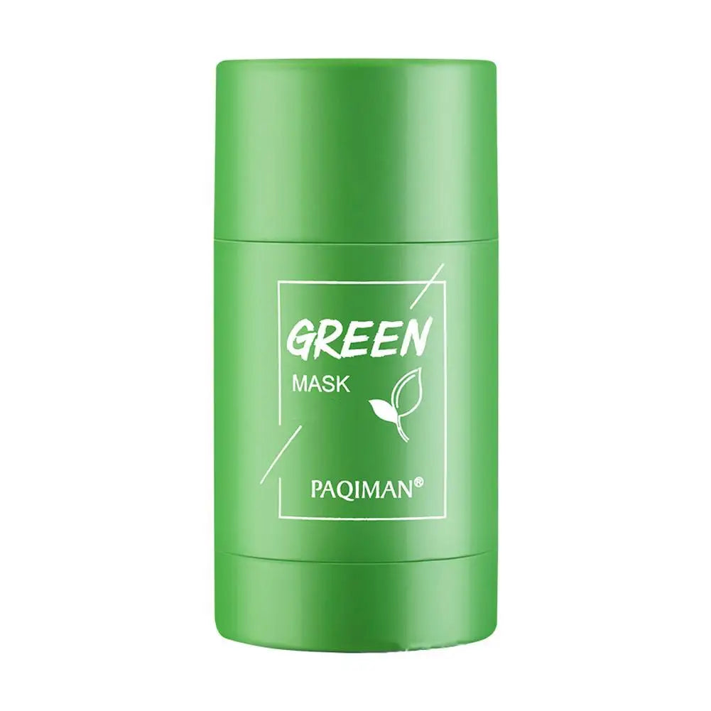 Green tea face mask stick 40g compact size perfect for travel and daily use
