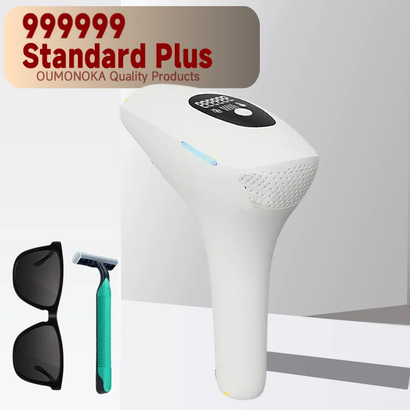 IPL hair removal device specifications chart showing technical details
