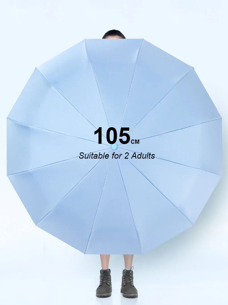 Automatic umbrella color options - beige, red, pink, matcha