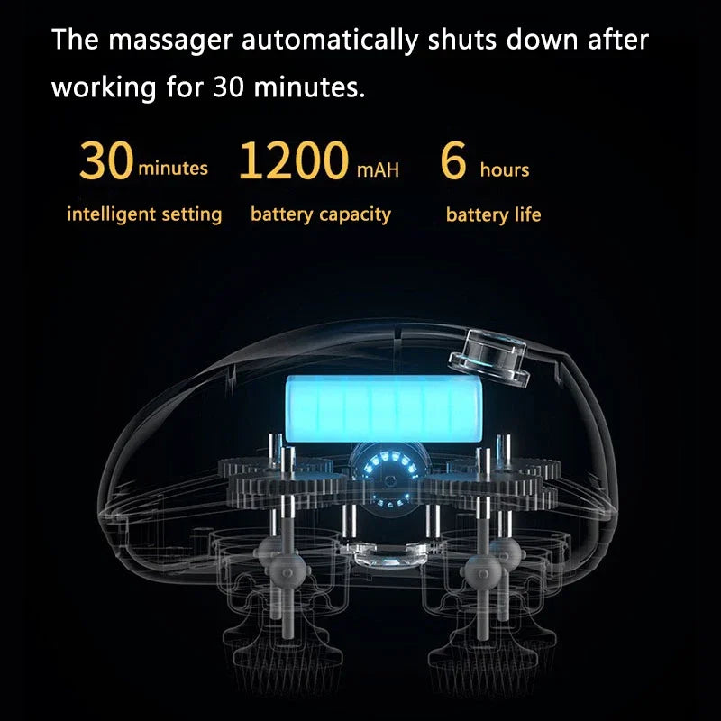 Electric Scalp Massager - USB Rechargeable Head & Body Massager