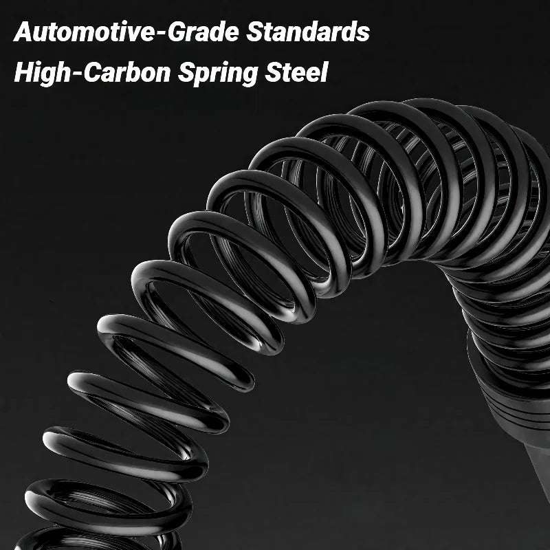 Close-up of cordless battle rope ergonomic non-slip TPR rubber handles
