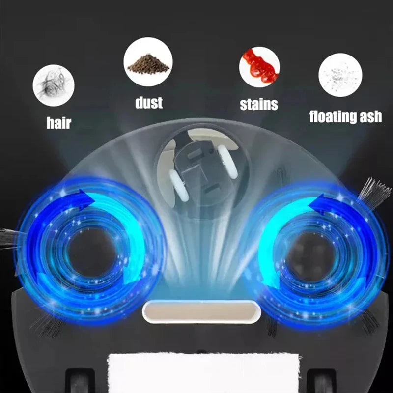 Compact robot vacuum cleaner with slim design for under furniture
