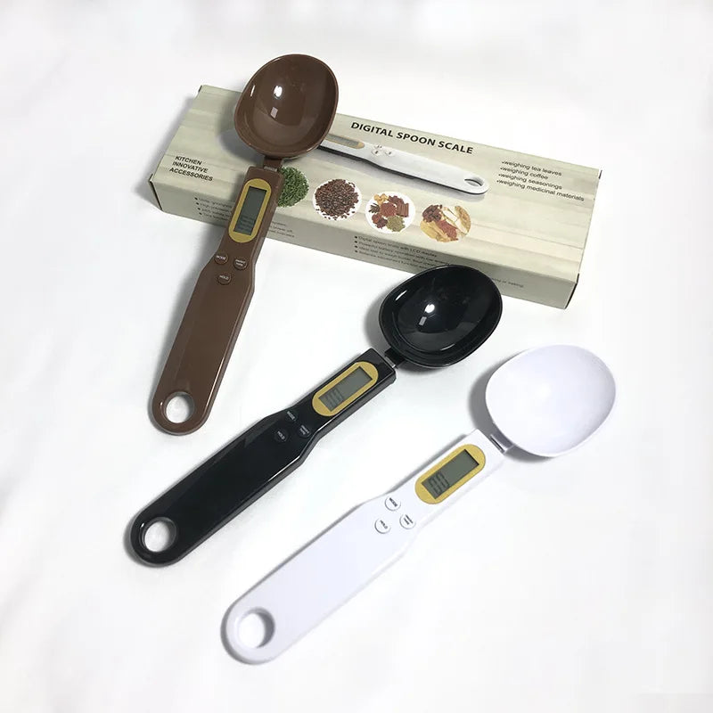 Lumisense digital measuring spoon scale with LCD display for precise kitchen measurements
