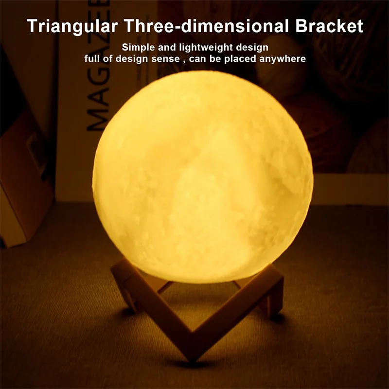 8cm compact moon lamp perfect for small spaces and desks
