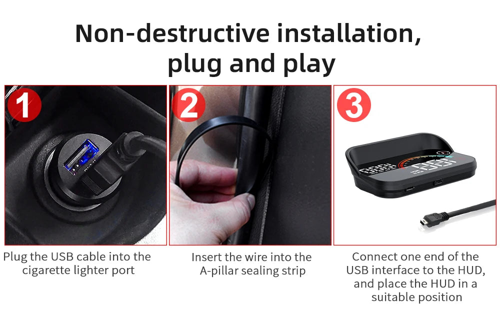 Universal speedometer HUD showing real-time GPS speed updates