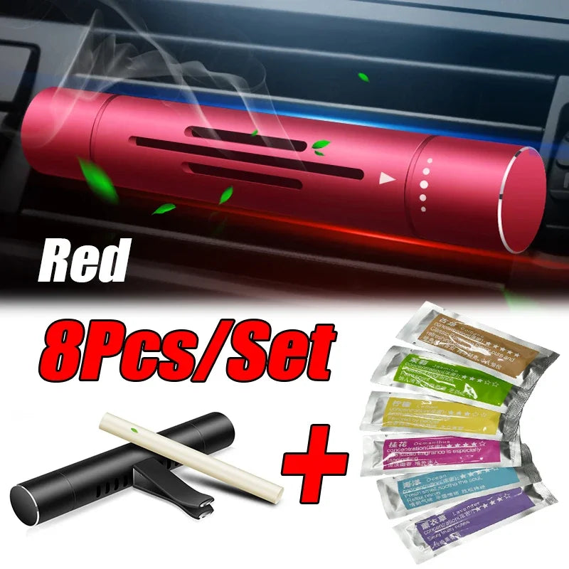 Natural aroma car air freshener with chemical-free fragrance sticks