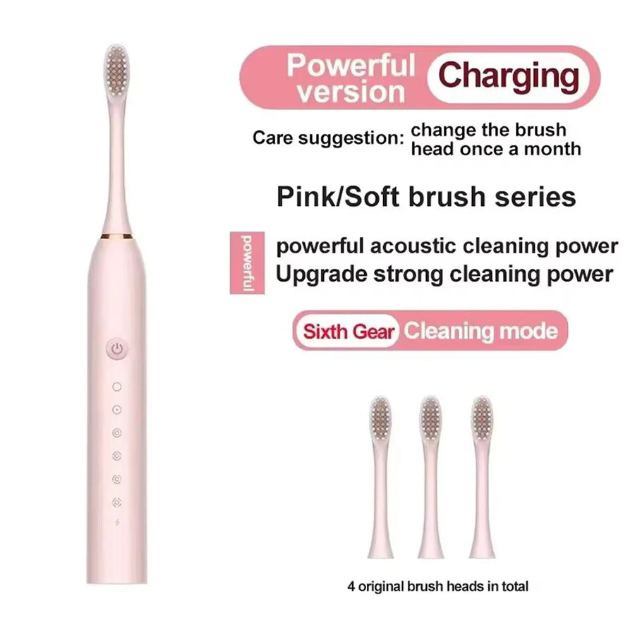 Electric toothbrush whitening mode for brighter teeth

