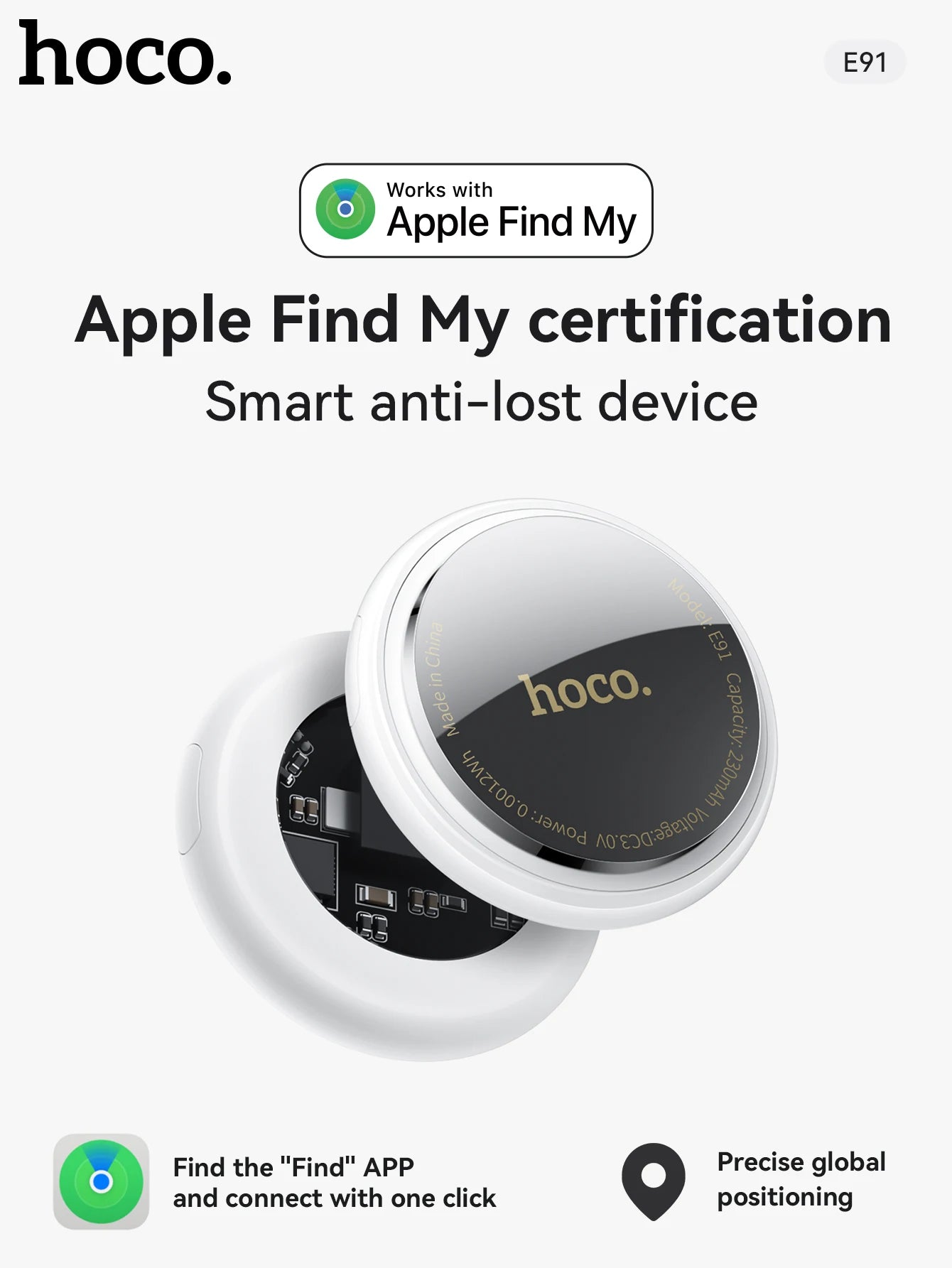 Smart Bluetooth Tracker - GPS Finder for Keys, Wallet, Pets & Bags