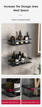 Bathroom shelf product dimensions and size specifications diagram