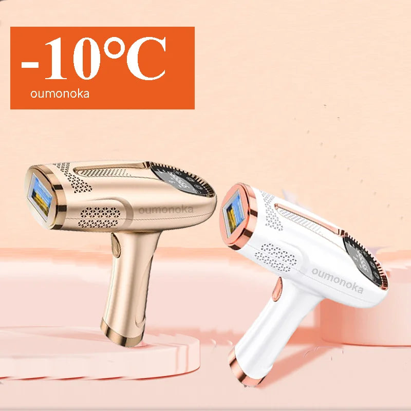 Professional IPL hair removal system with 999,999 flashes and freezing technology
