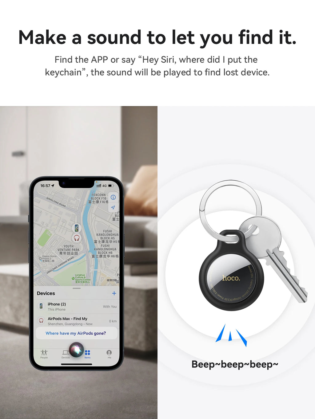 Smart Bluetooth Tracker - GPS Finder for Keys, Wallet, Pets & Bags