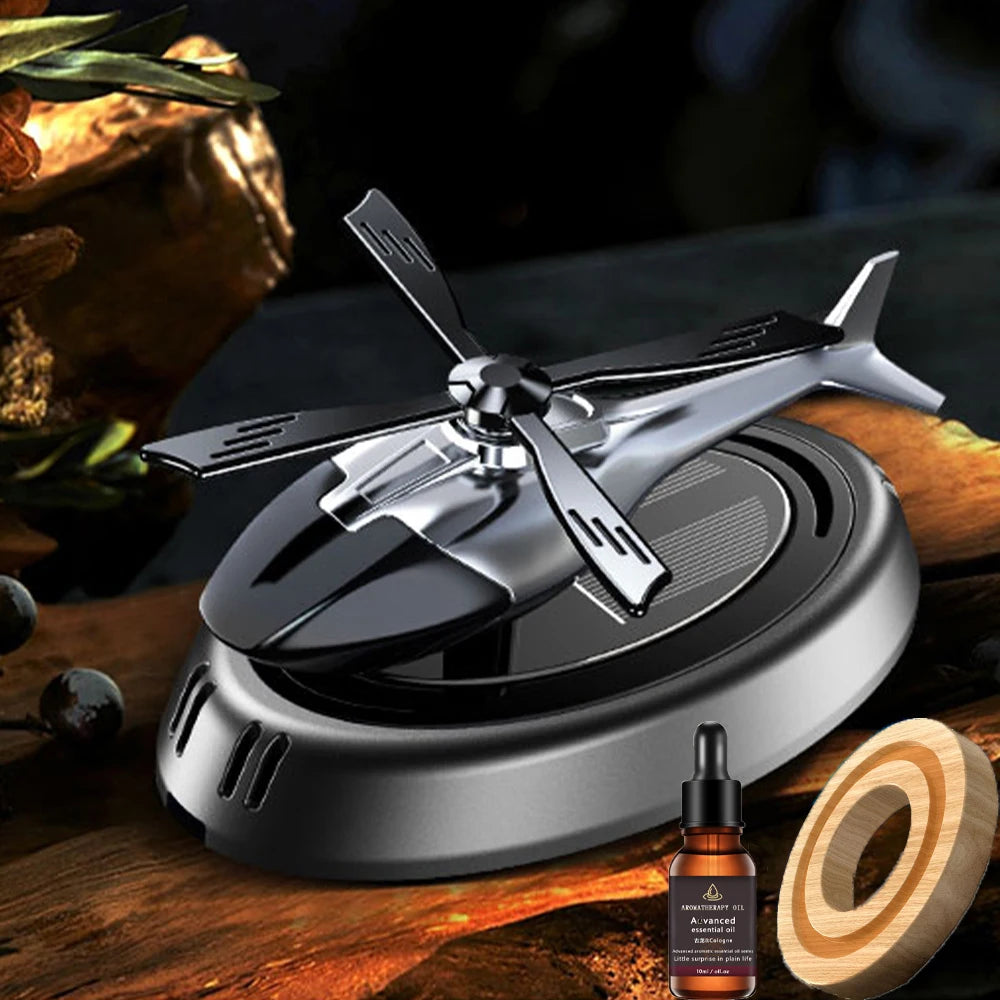 Lumisense auto aroma diffuser with rotating helicopter design
