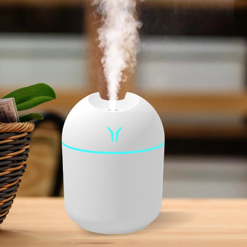250ml USB mini humidifier with LED color lamp for aromatherapy