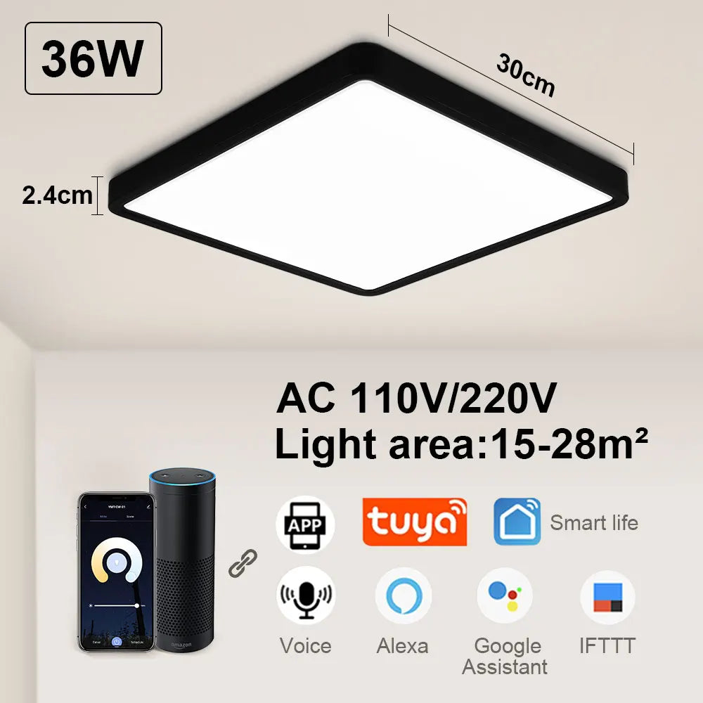 Smart LED Ceiling Light with Alexa & App Control