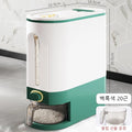 Lumisense airtight food storage bin protecting rice from humidity
