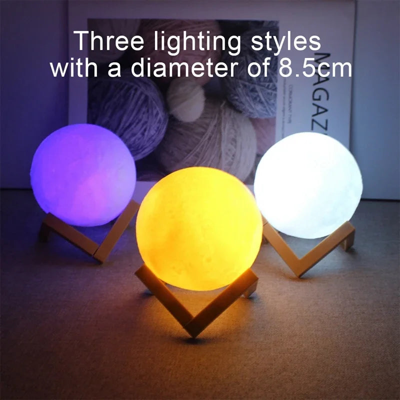 Lumisense moon lamp with toggle switch and battery compartment detail
