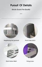 No-drill installation process - mount shelf securely to corner