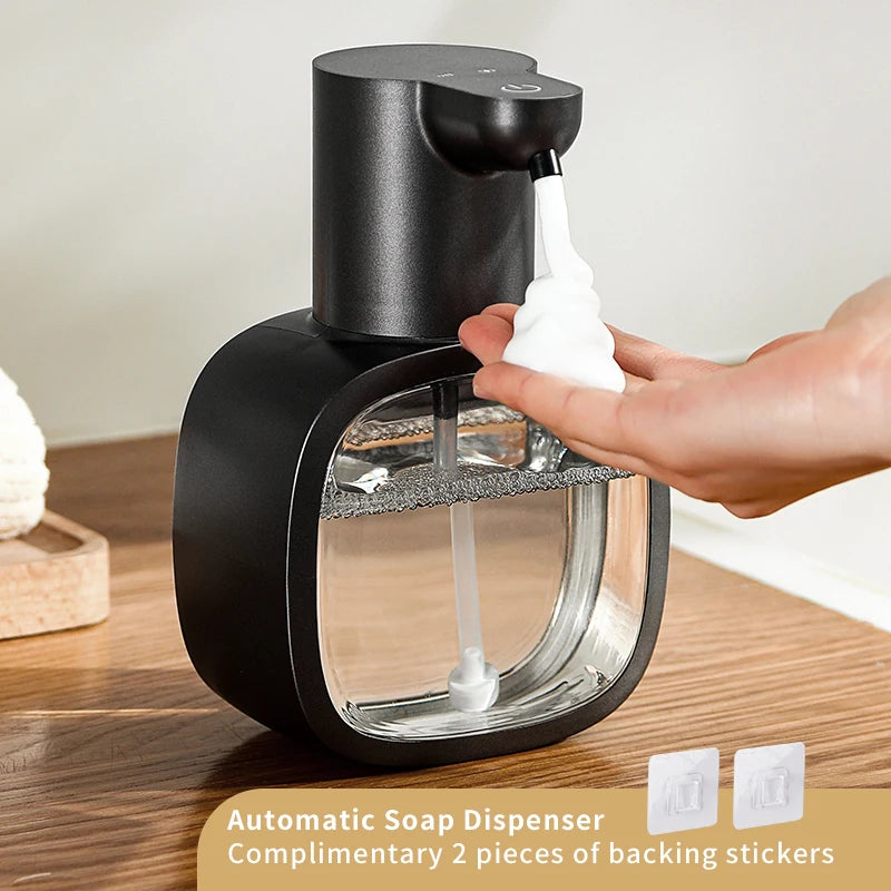 Rechargeable touchless soap dispenser with IPX5 waterproof rating
