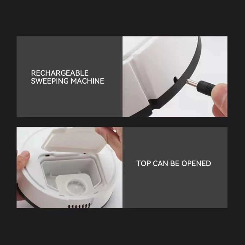 Rechargeable lumisense vacuum cleaner with top open feature