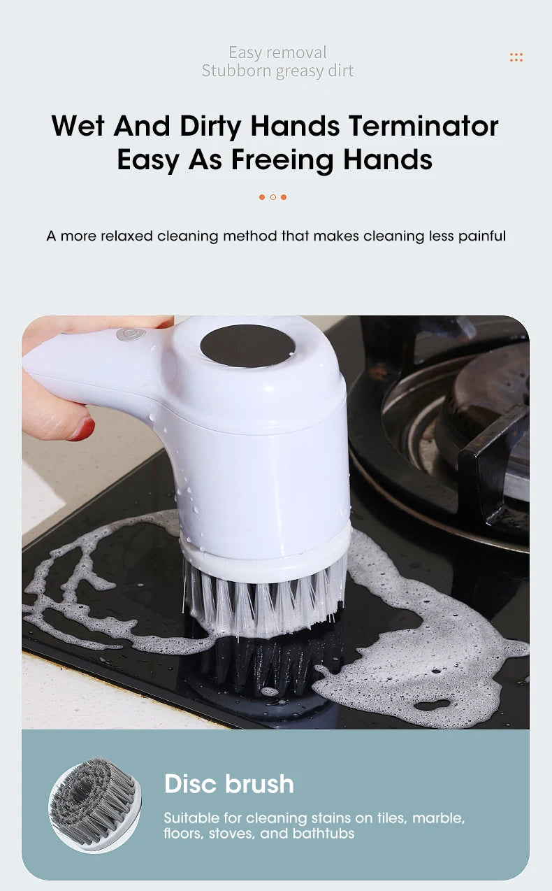 Cleaning tool with text on a white background