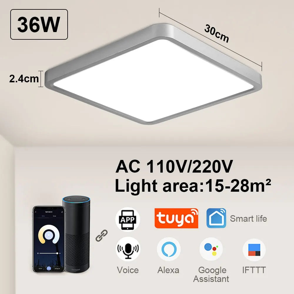 Smart LED Ceiling Light with Alexa & App Control