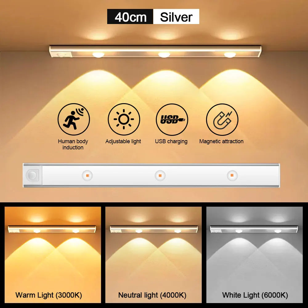 Smart LED cabinet light with motion detection
