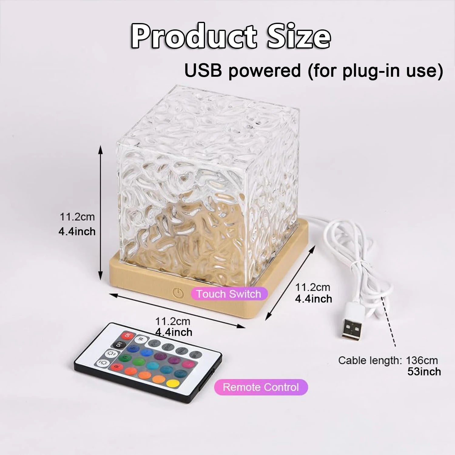 Ocean Wave Aurora Projector - 16 Color LED Night Light with Remote