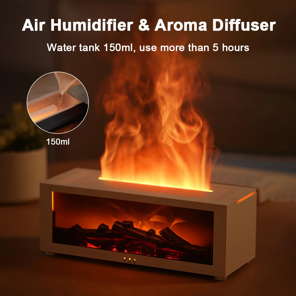 Essential oil humidifier with remote control for aromatherapy
