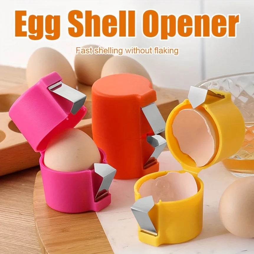 Egg separator tool with adjustable pressure for raw and boiled eggs
