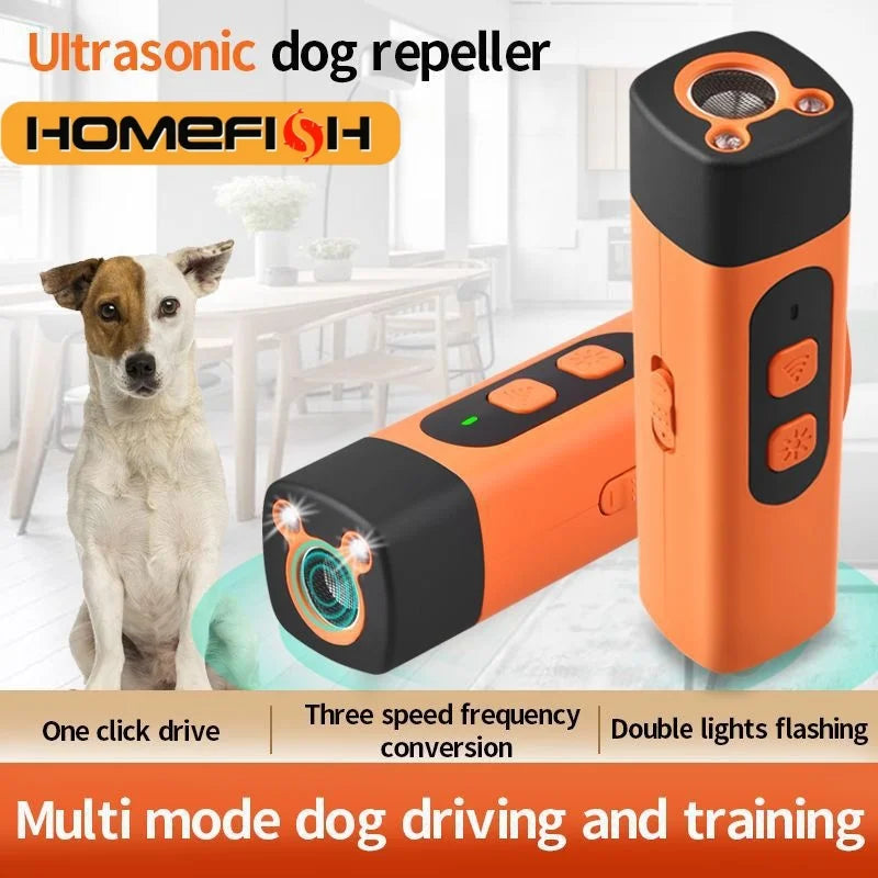 Ultrasonic Dog Barking Deterrent - Rechargeable Training Device for Home & Outdoor