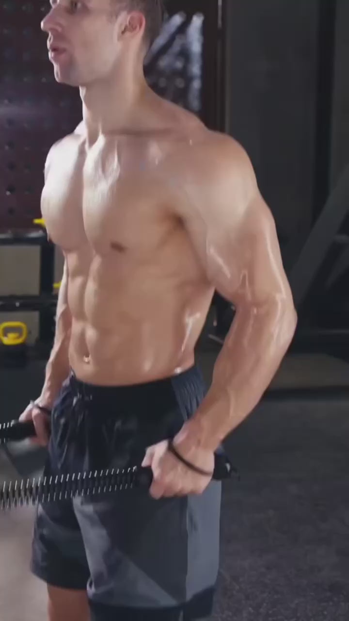 Cordless Battle Rope for Home & Gym - Portable Strength Training System